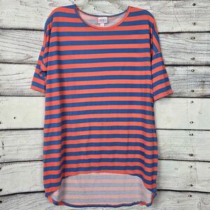 LuLaRoe Striped Hi Low Tunic Tee Womens S